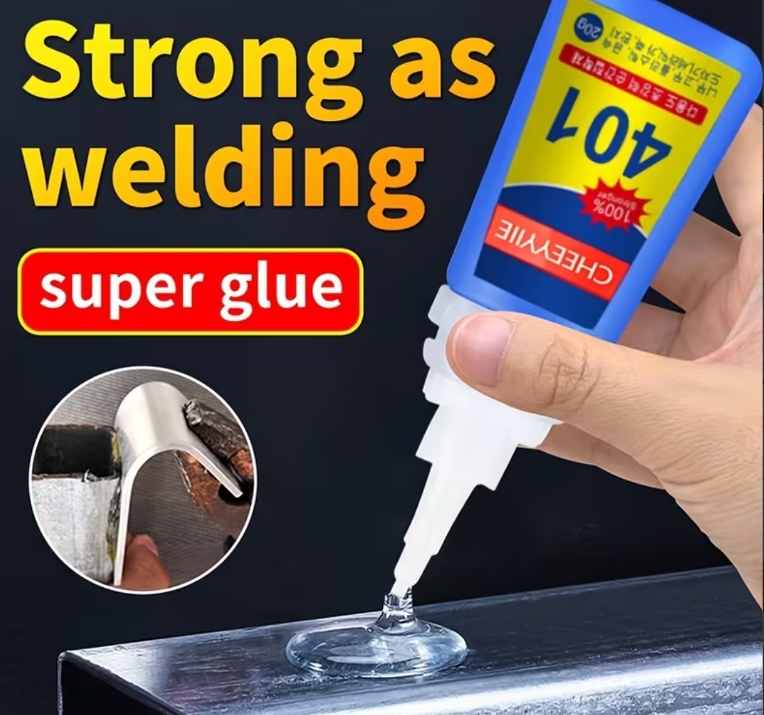 401 Instant Super Glue 20ML Fast Strong Adhesive Multi Purpose Clear Fix