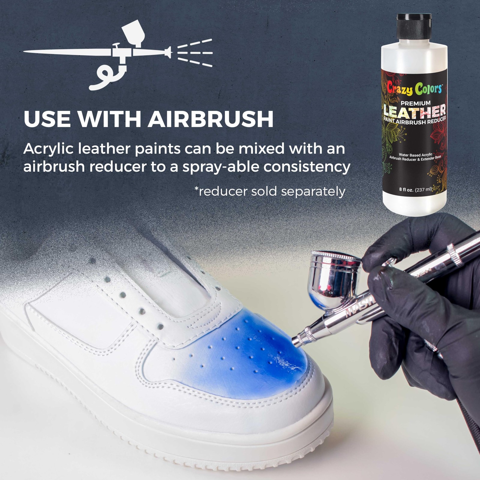 Acrylic Leather and Shoe Paint Kit, 29 Colors, Deglazer, 4-Piece Brush Set – 1 o
