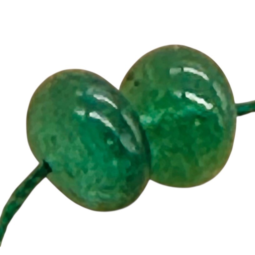 Emerald AAA Gemstone Rondelle Beads| 5x3mm | Green | 2 Beads |