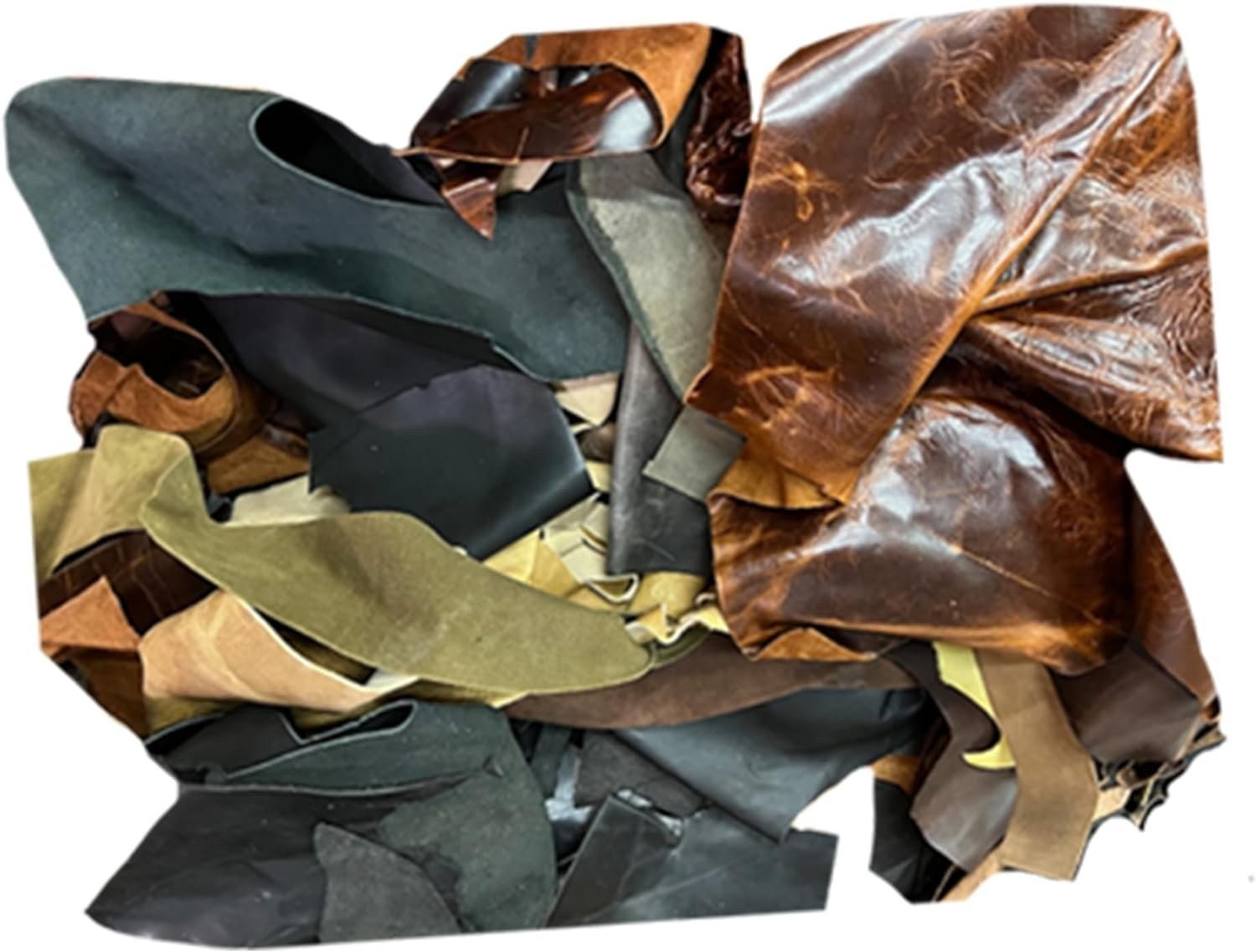 ELW Vegetable & OilTanned Leather Scraps 2-15 oz (1.4-6mm) 1-30 lb Sizes