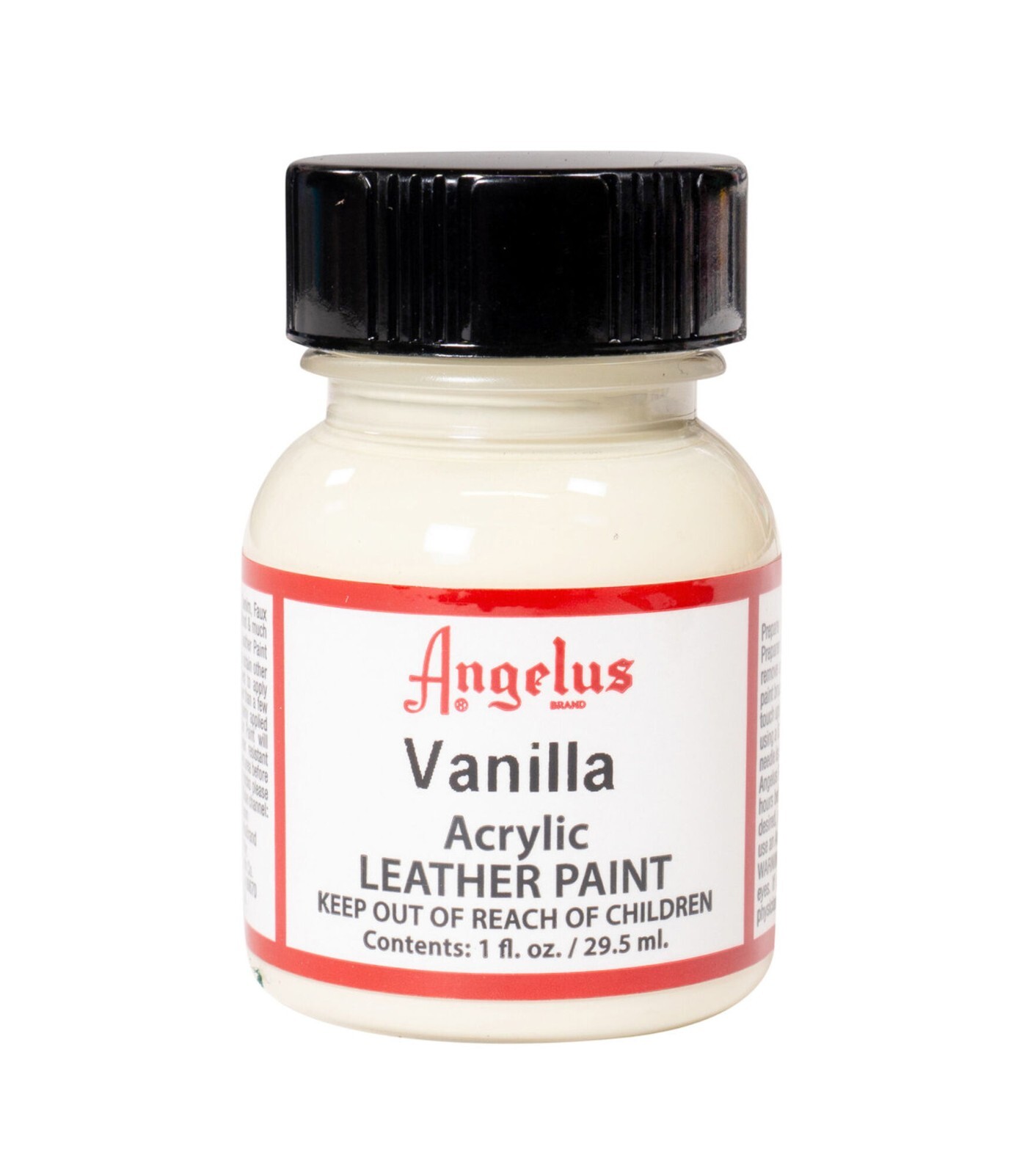 Angelus Acrylic Leather Paint Water Resistant Vanilla Color – 1 Fl.OZ