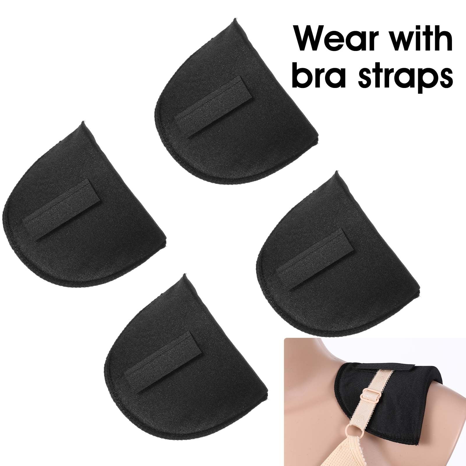 3 Pairs Shoulder Pads for Women Clothes Soft Sponge Anti-Slip Detachable Shou…