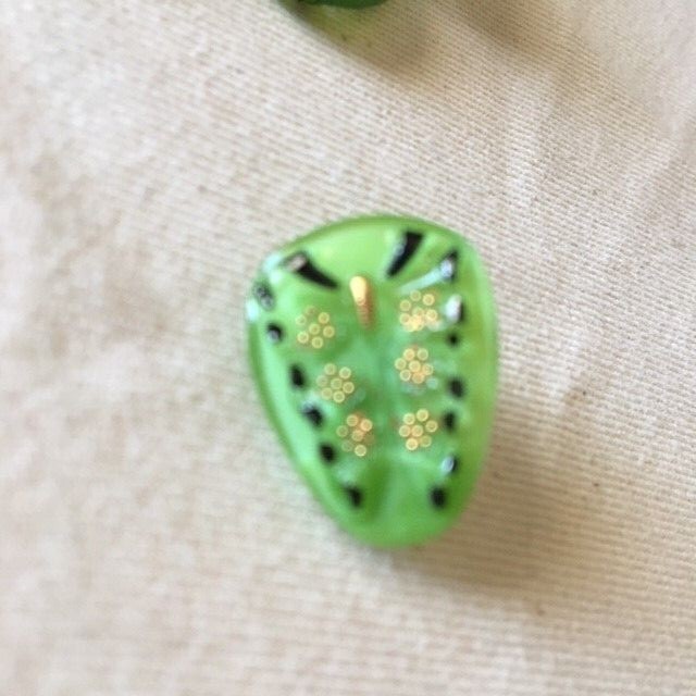 Vintage Czech Republic Glass Butterfly Shank Buttons – Four Colors