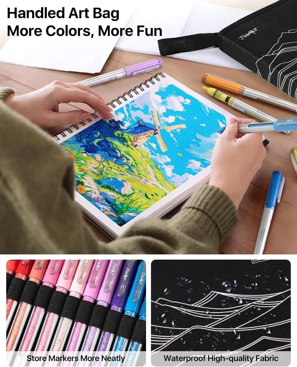 48 Vibrant Colors Acrylic Paint Markers Set – Multi-Surface Art Supplies