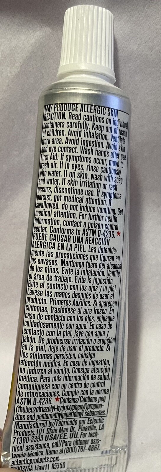 Eclectic Products Inc. E6000 Plus Multi-Purpose Clear Glue, Waterproof 6 Tubes