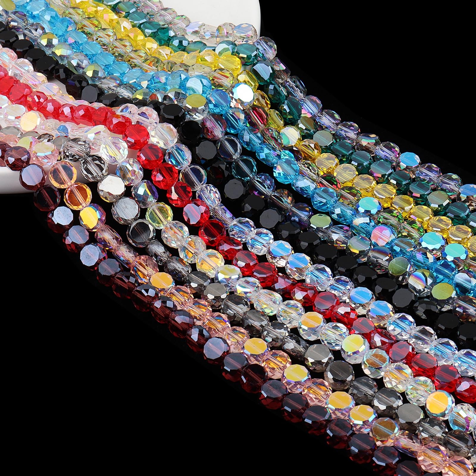 DIQIO 6mm Crystal AB Flat Coin Beads