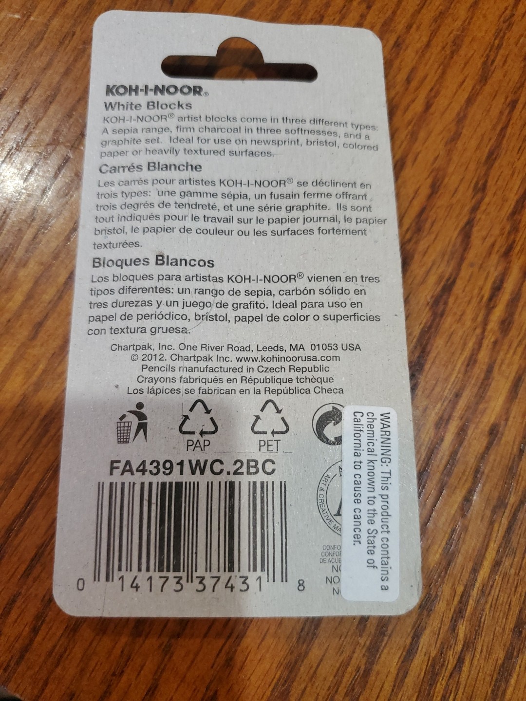 FA4391WC.2BC Gioconda Artist White Chalk Blocks 2-Pack