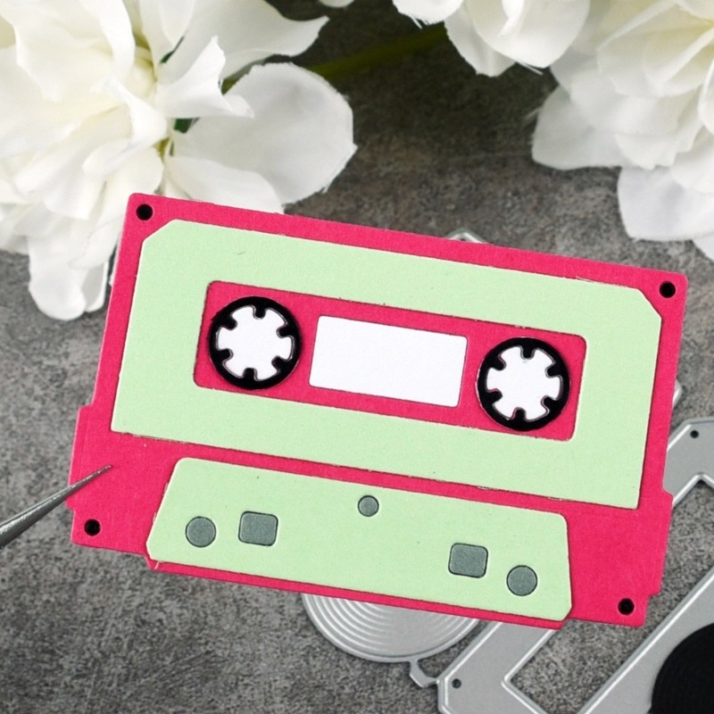 Retro Radio Die Cut Metal Embossing Stencils Carbon Steel Cutting Dies for Craft