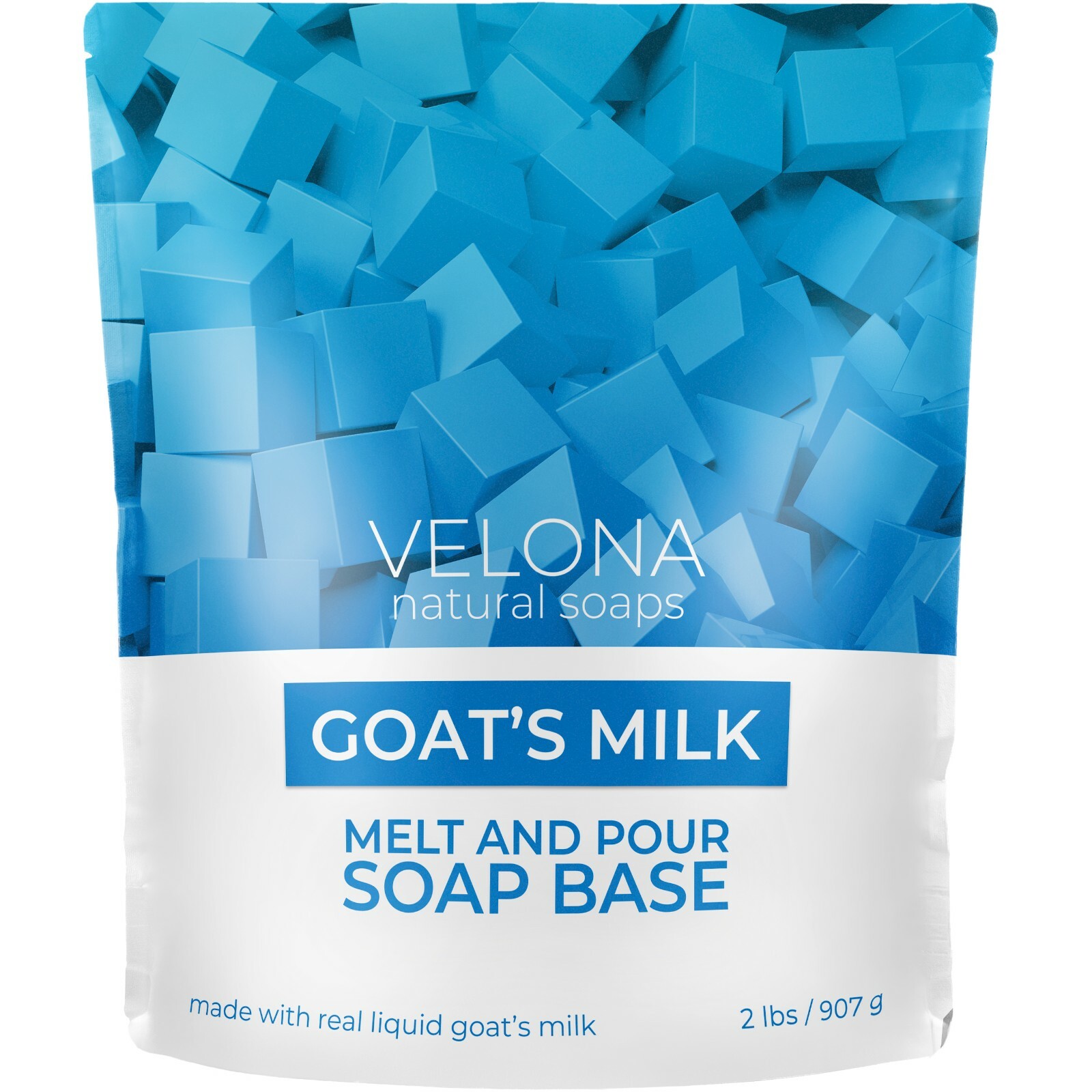 Goat’s Milk Soap Base | Pre-Cut Cubes SLS/SLES Free Glycerin Melt and Pour 2 LB