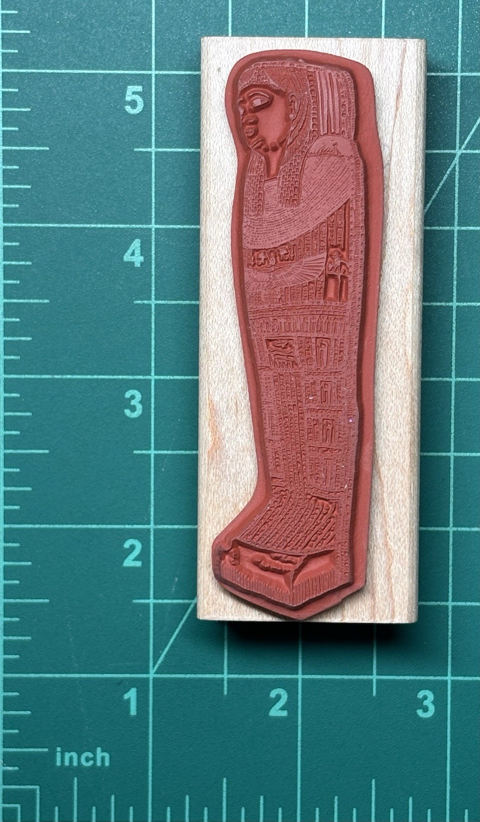EGYPTIAN MUMMY of TA-MIT PTOLEMAIC PERIOD 332-30 B.C. by Museum Stamps egypt vtg