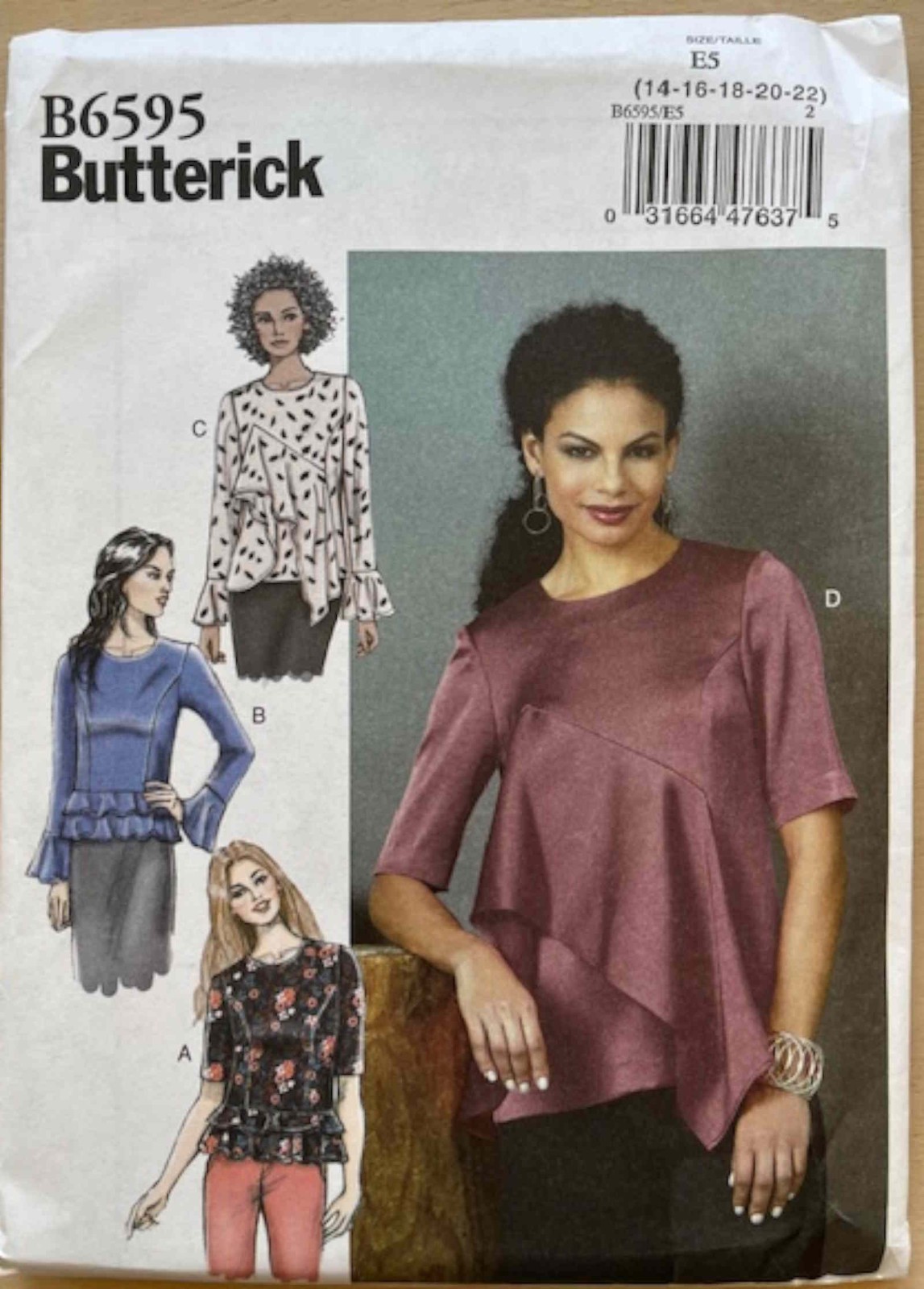 Butterick 3771-6014 Sewing Patterns 4 Designer patterns-see Description
