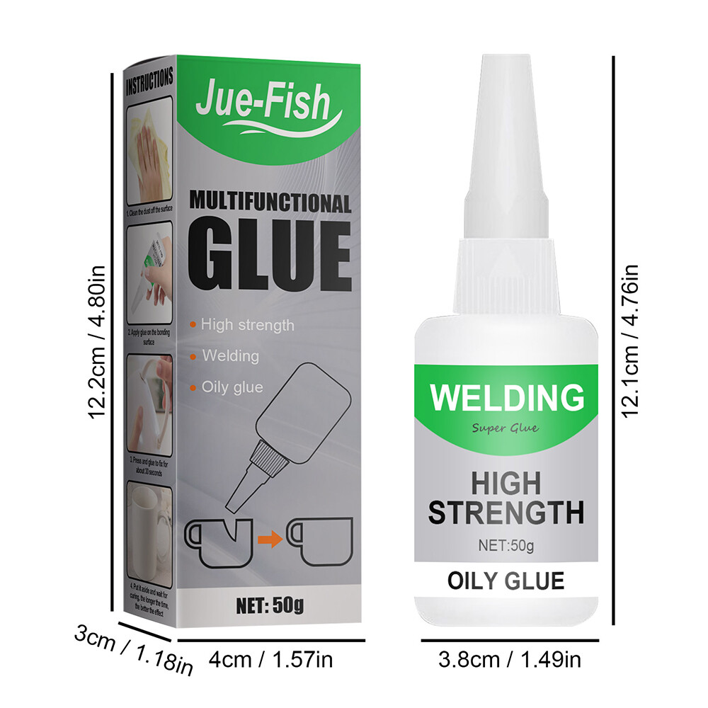 3/5pcs Multifunctional Welding High-Strength Oily Glue Universal Super Glue 50g