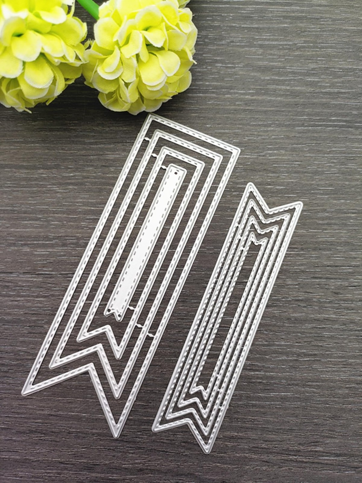 8 Pcs Bookmark Metal Cutting Dies,Carbon Steel Embossing Template DIY Craft D…