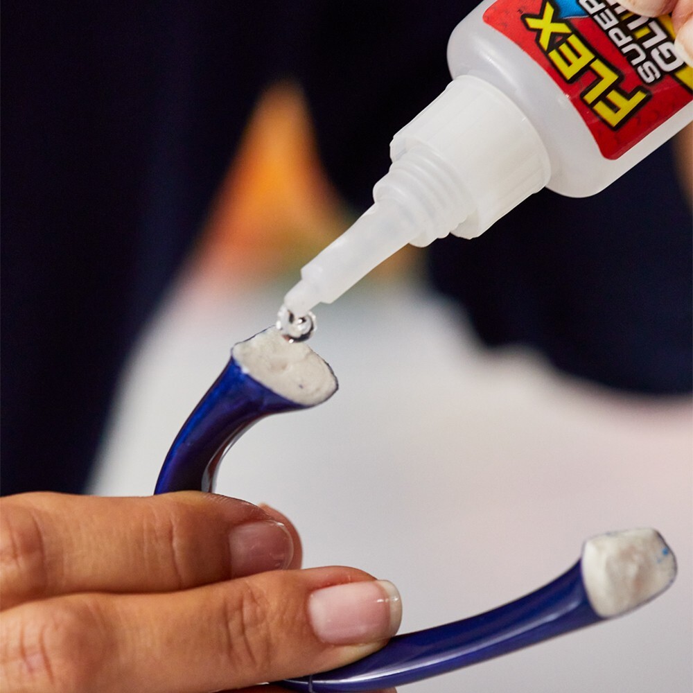 Flex Super Glue Liquid, Clear, 10 Gram Brush-On Bottle
