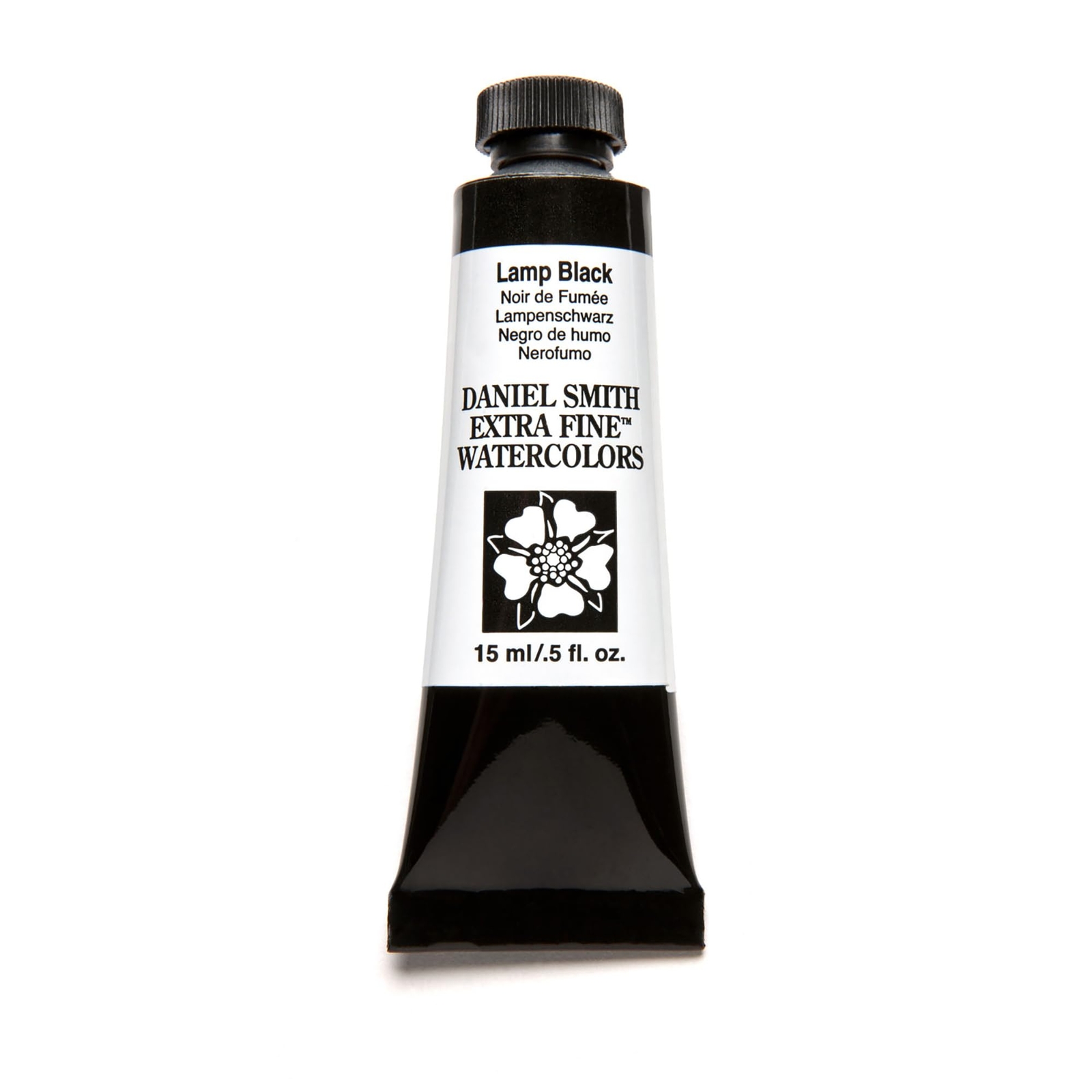 Daniel Smith 0.5 Fl Oz Lamp Black Watercolor Paint for Artists 15ml