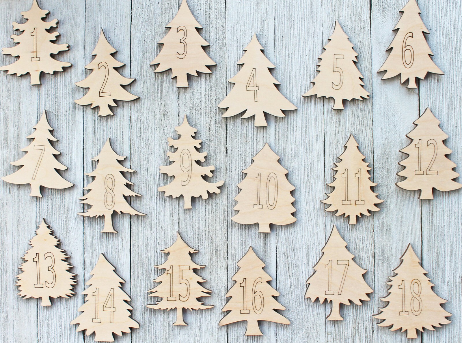 Pine Christmas Trees Sign Cabin Unfinished Wood Cutout Cut Out Shapes ALL SIZES