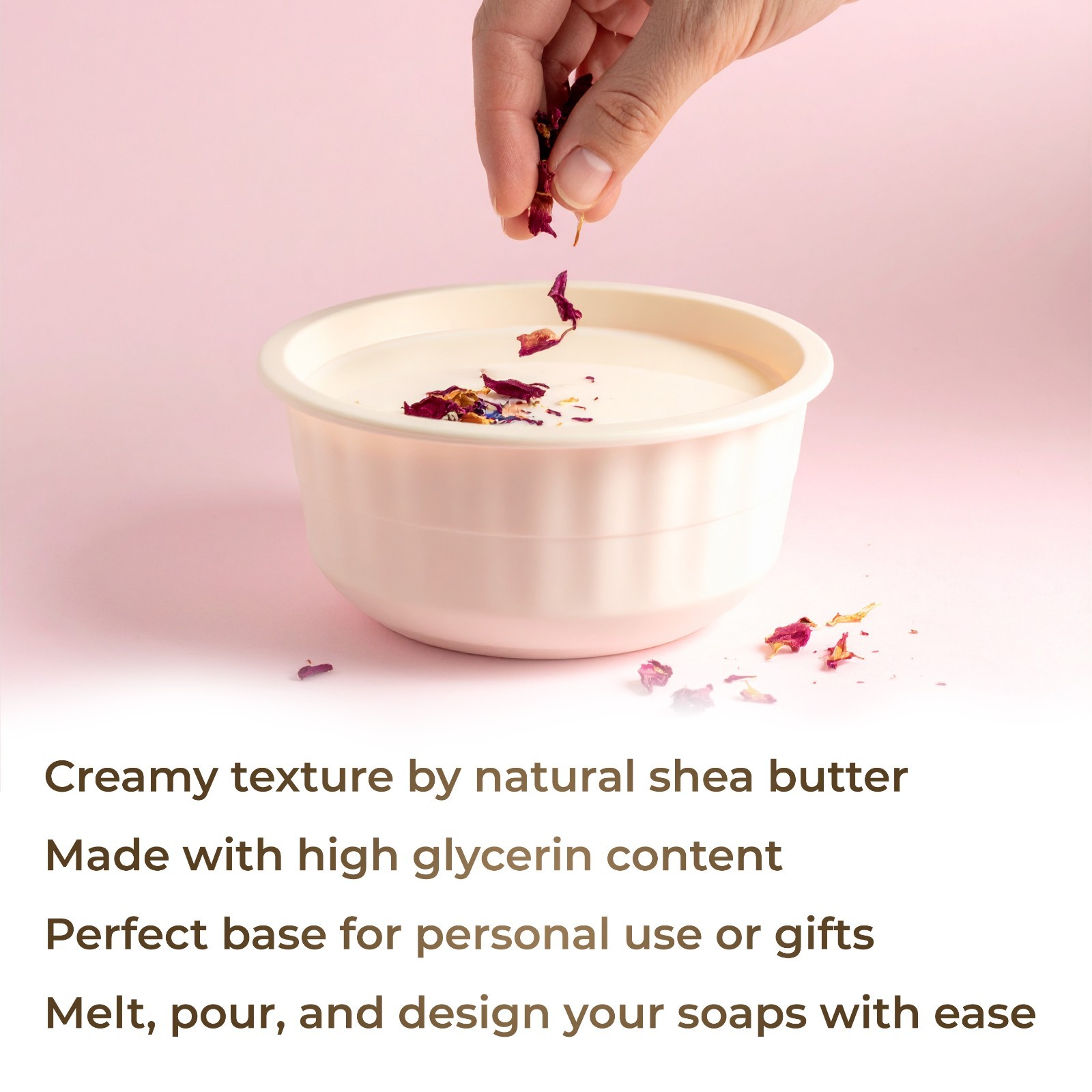 2,5,10,25 LB – Shea Butter Soap Base by Velona SLS/SLES Free Melt Pour