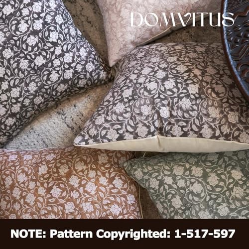 Floral Pillow Covers 18×18, Throw Pillows for 18″ x 18″ (Pack of 1) Black