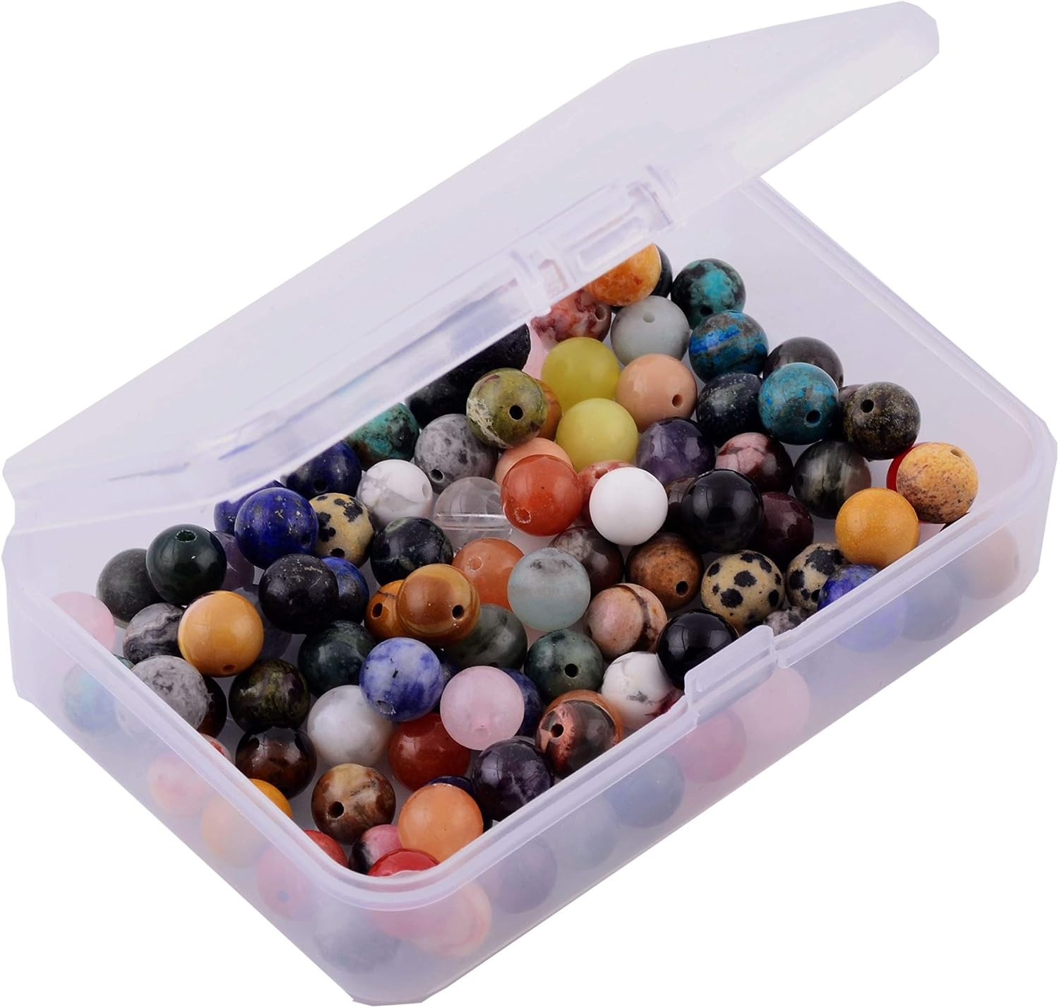 Natural Stone Beads 100pcs Round Genuine Real Stone Beading Loose Gemstones