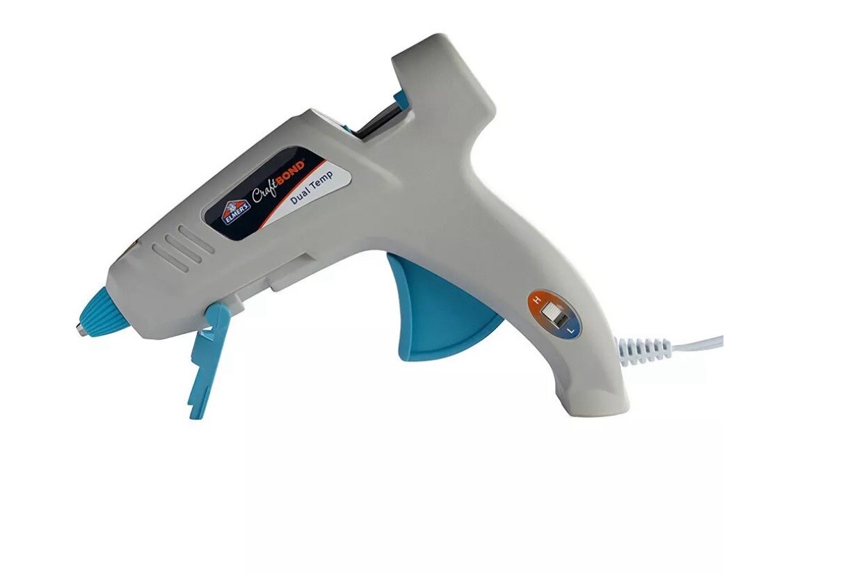 Elmer’s Craft Bond Dual Temperature Full-Size Hot Glue Gun , E6050 NEW
