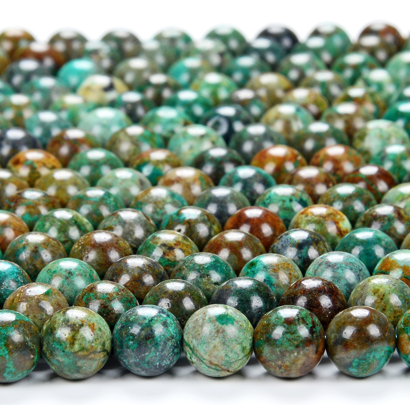 Shattuckite Chrysocolla Round 3MM 4MM 5MM 6MM 7MM 8MM 9MM 10MM 11MM (D295 D296)