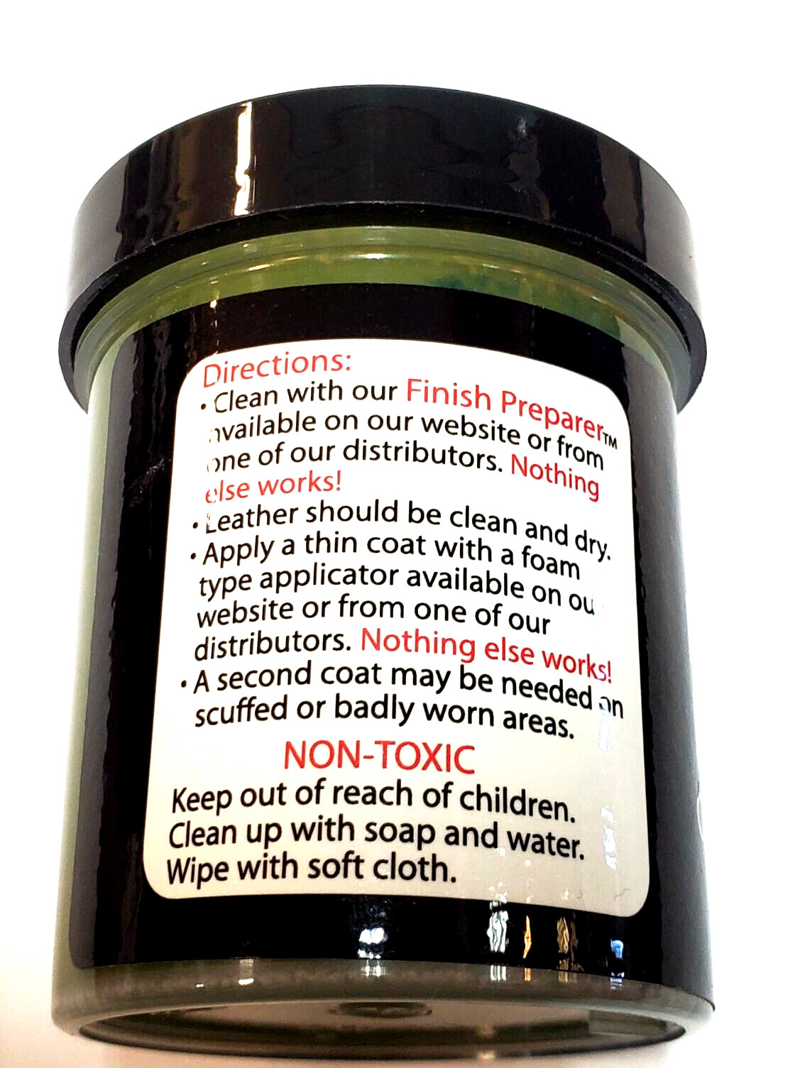 Leather Refinish Sofa Handbag Shoe Color Dye 4oz – Avocado – Leather Dye Restore