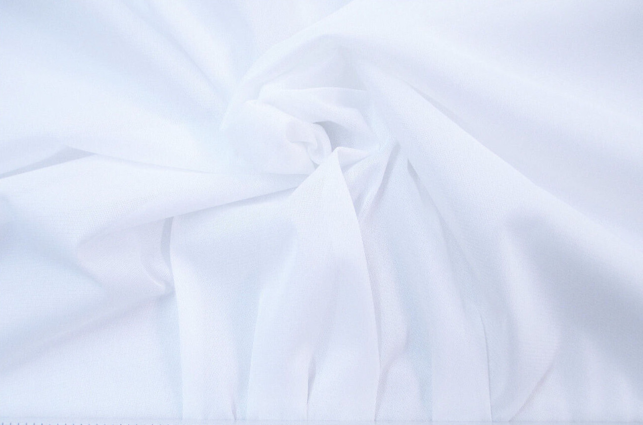 Nylon 40 Denier Tricot Fabric Stretch White 54 inch wide TR14