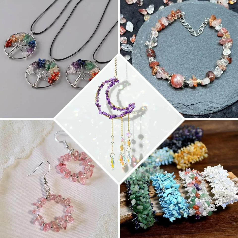 Jewelry Making Kits for Adults Women with 1200pcs 20 Colors Crystals Beads,Na