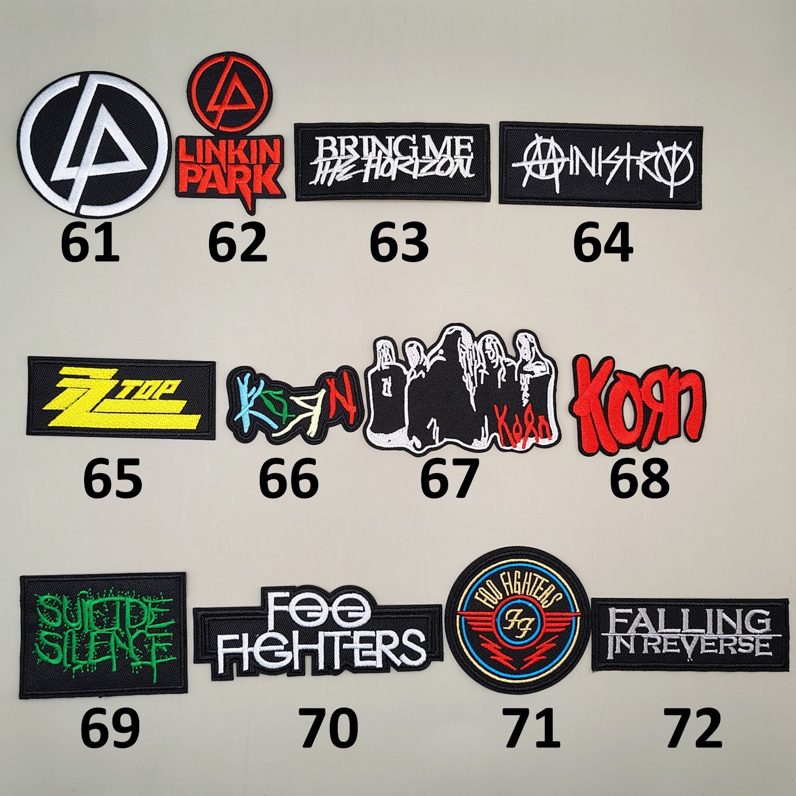 Heavy Metal Punk Rock Music Band Embroidered Patches Iron On YOU PICK -NEW ITEMS