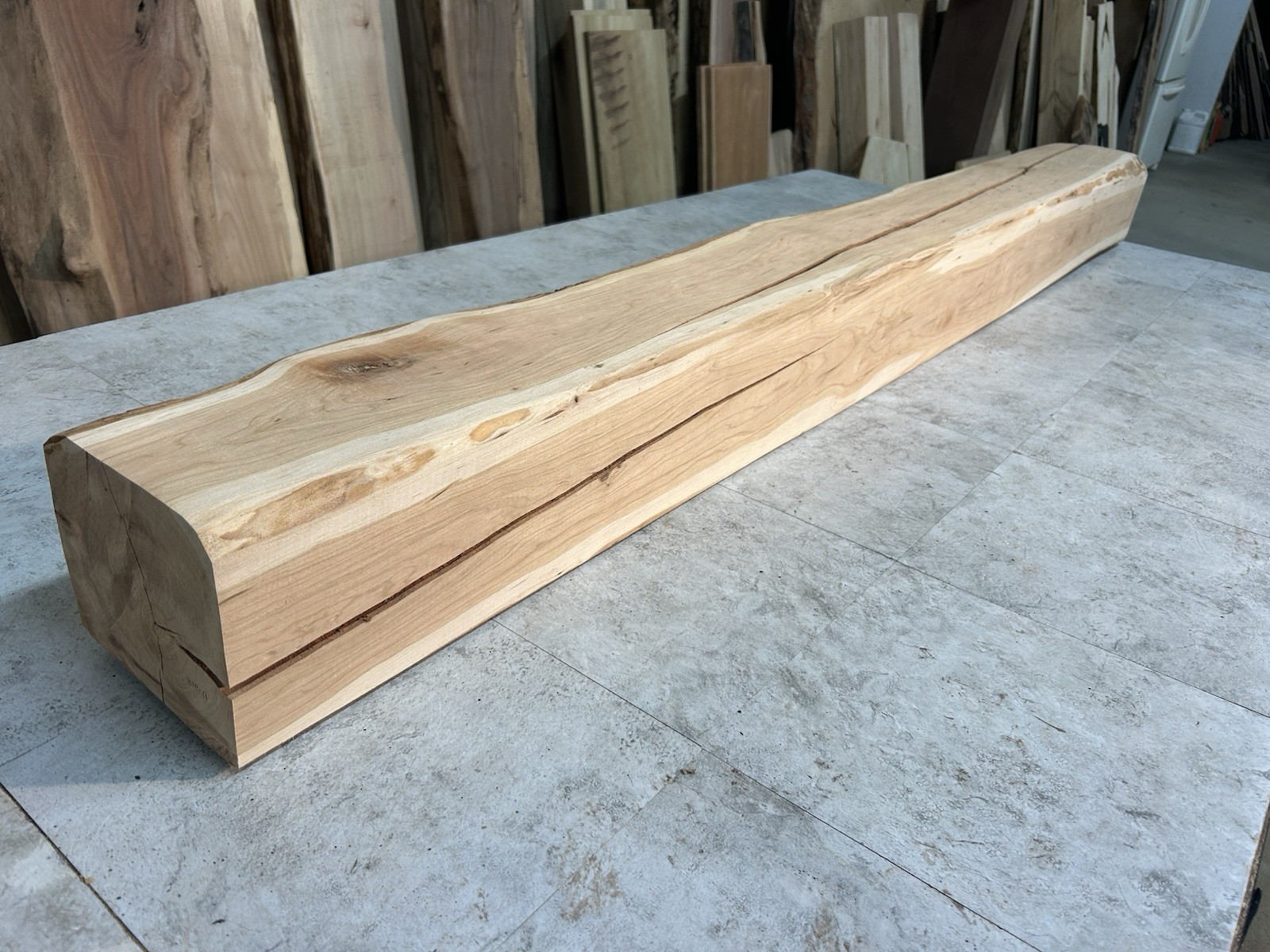Cherry Mantel Beam/Fireplace Mantel Beam/Rustic Modern Wood/Solid Hardwood Beam