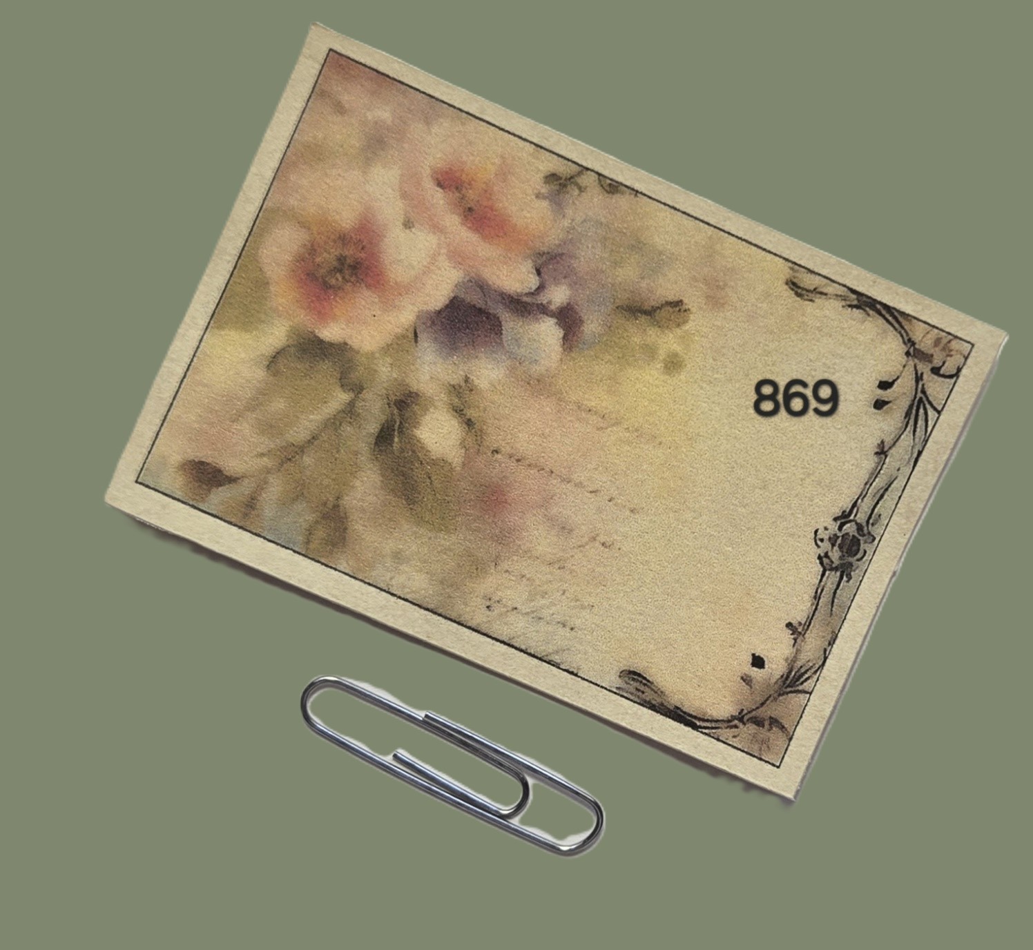 Romantic Journal Cards Supplies Scrapbooks Junk Journal #869