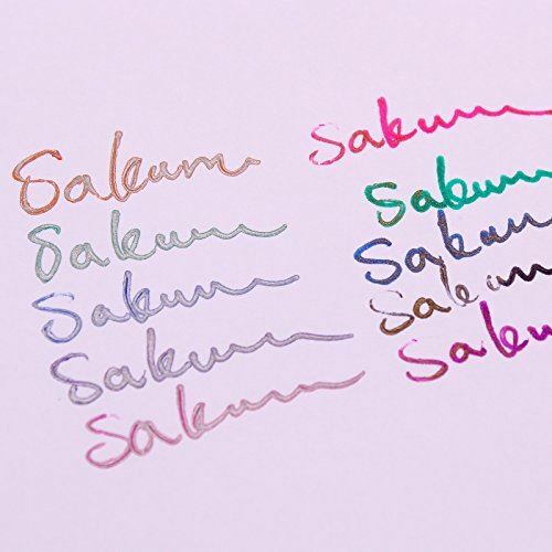 Sakura Gelly Roll Silver & Gold Shadow Gel Pens, Set of 10, Assorted Colors