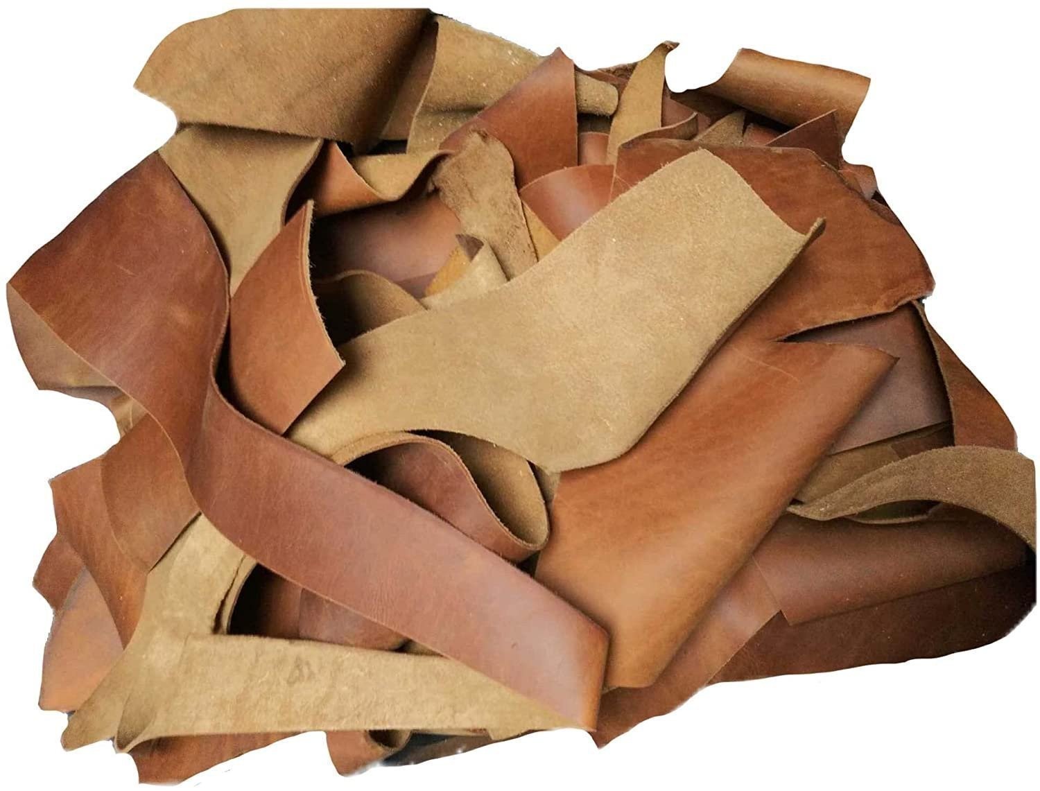 ELW Vegetable & OilTanned Leather Scraps 2-15 oz (1.4-6mm) 1-30 lb Sizes