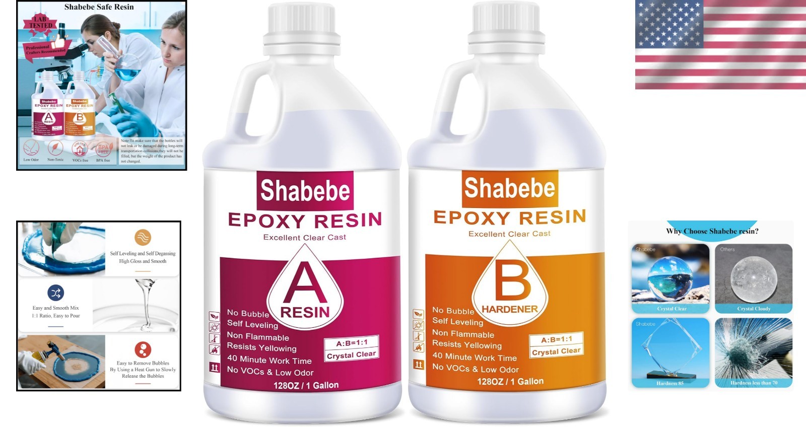2 Gallon Self-Leveling Epoxy Resin – Perfect for River Tables & Crafts