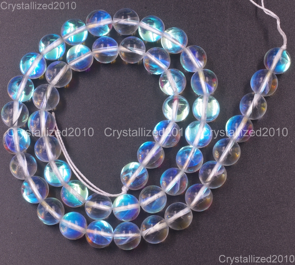 Top Crystal Glass Round Glitter Inside AB Coating Beads 6mm 8mm 10mm 12mm 15.5″