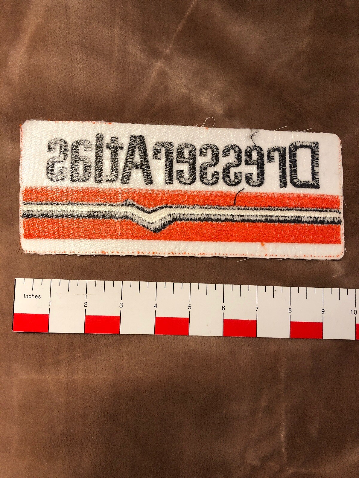 Large (as-is unfinished border) DRESSER ATLAS Advertising Patch 91W3