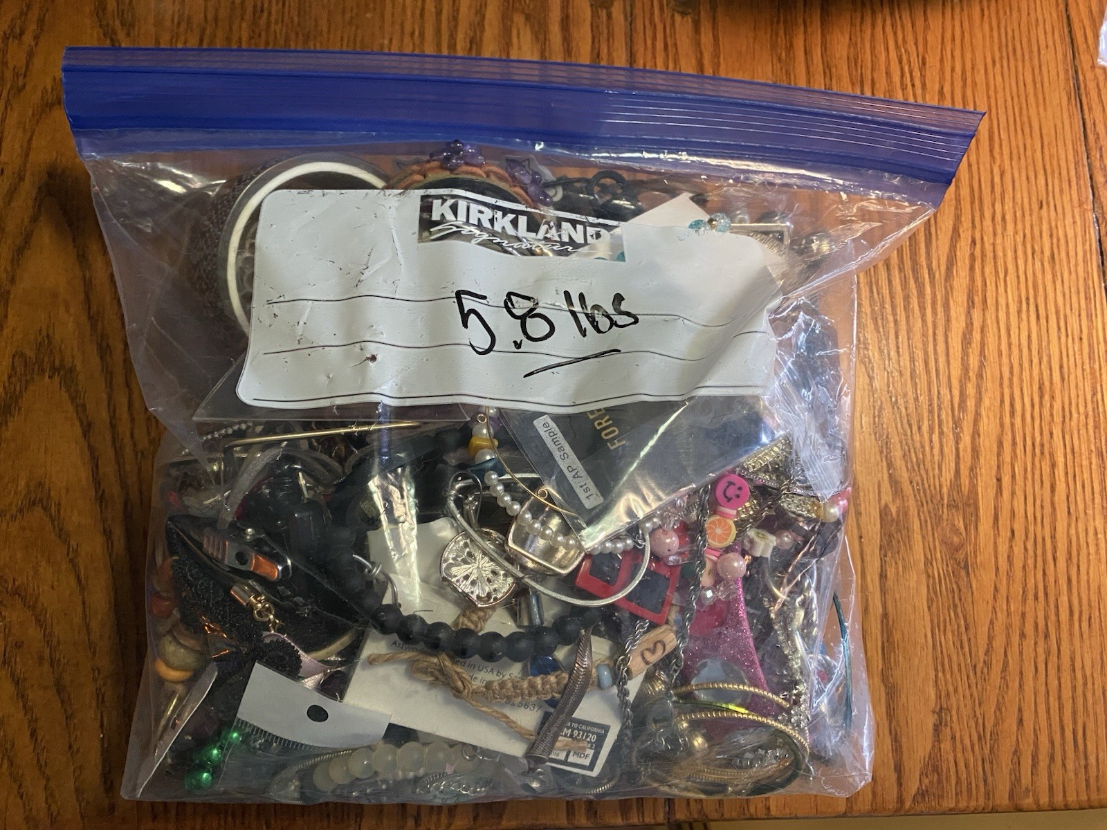 Huge Craft Lot Repurpose Jewelry Making Metals Plastic Wood Acrylic 5.8 Pounds