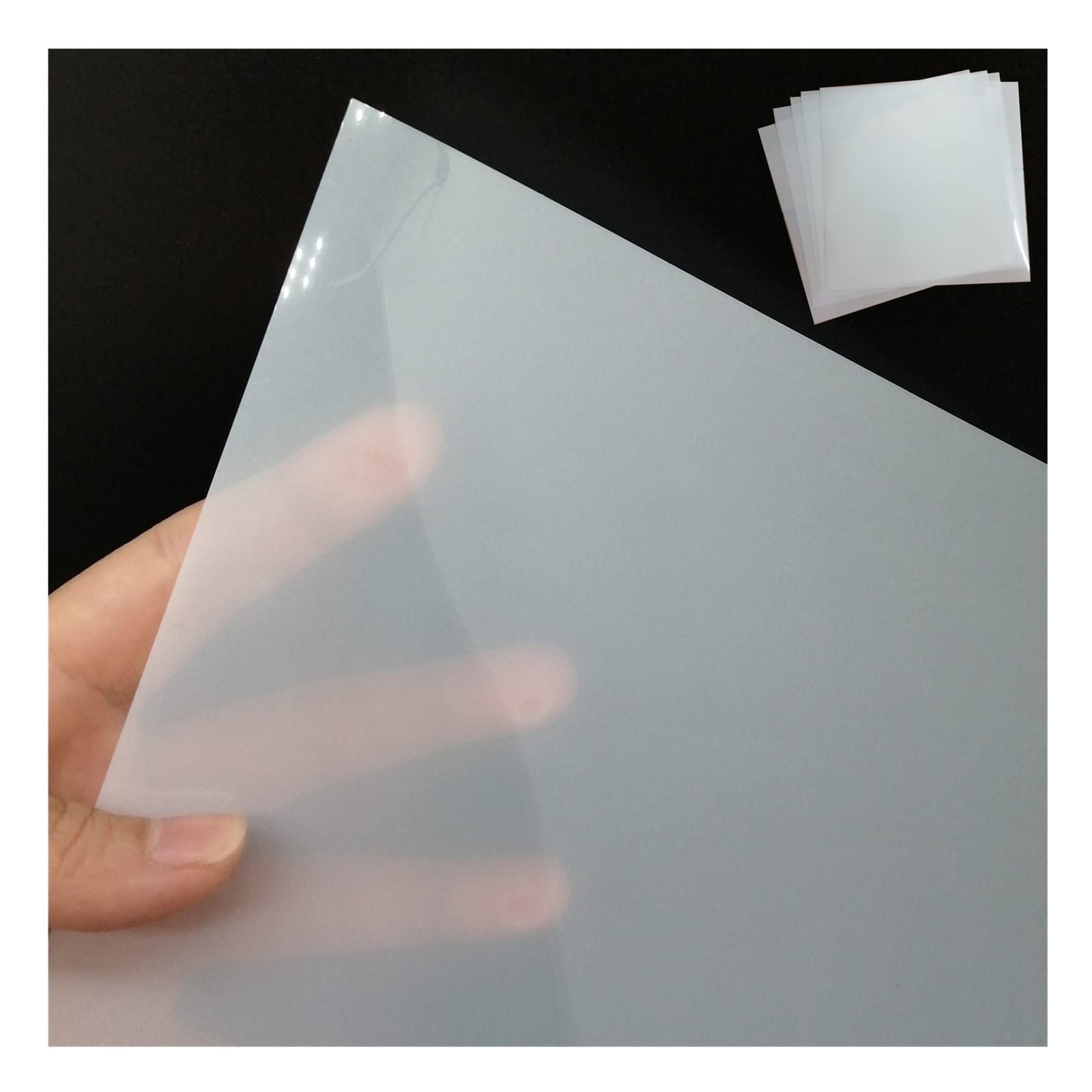 BANLTRE 10 Sheets 10 mil Mylar Sheet 12 x 12 inch 10 mil, milky translucent