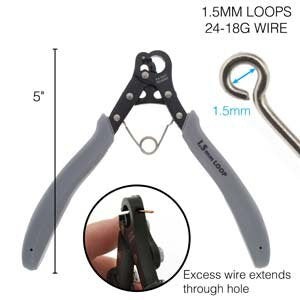 1-step looper by The Bead Smith. Makes a 1.5mm loop in 24- 18 gauge wire.