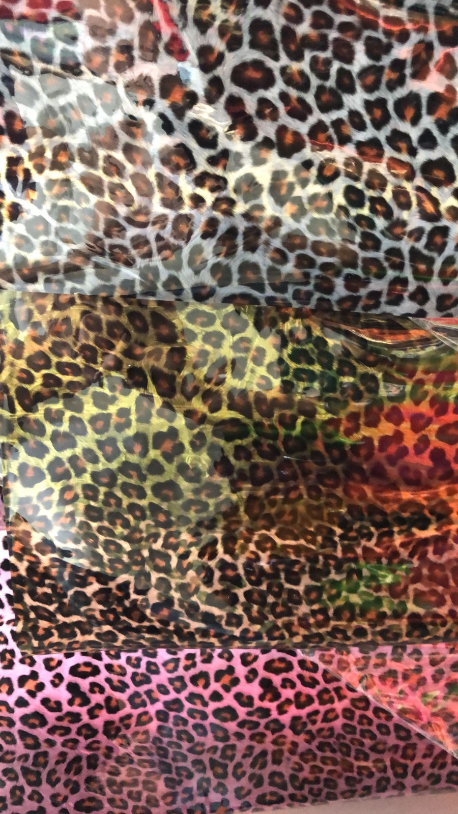 Animal Skin Printed Transparent Vinyl for Multi-Purpose DIY USA Seller