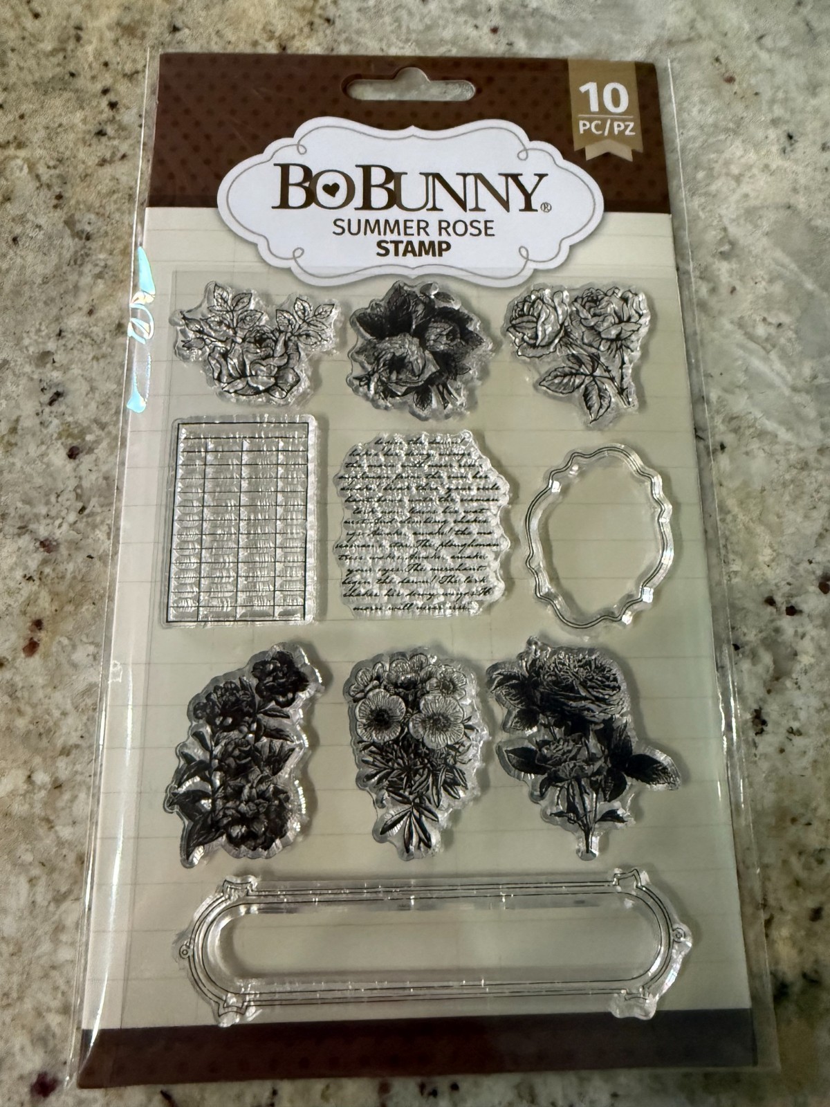 Your choice – NIP Bo Bunny Clear Acrylic Stamp Sets