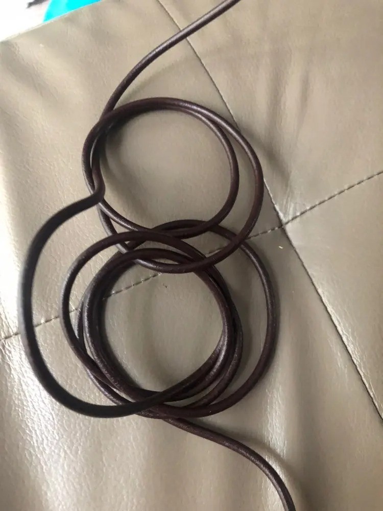 Round Genuine Leather Cord for DIY Jewelry Necklace / Bracelet Making String