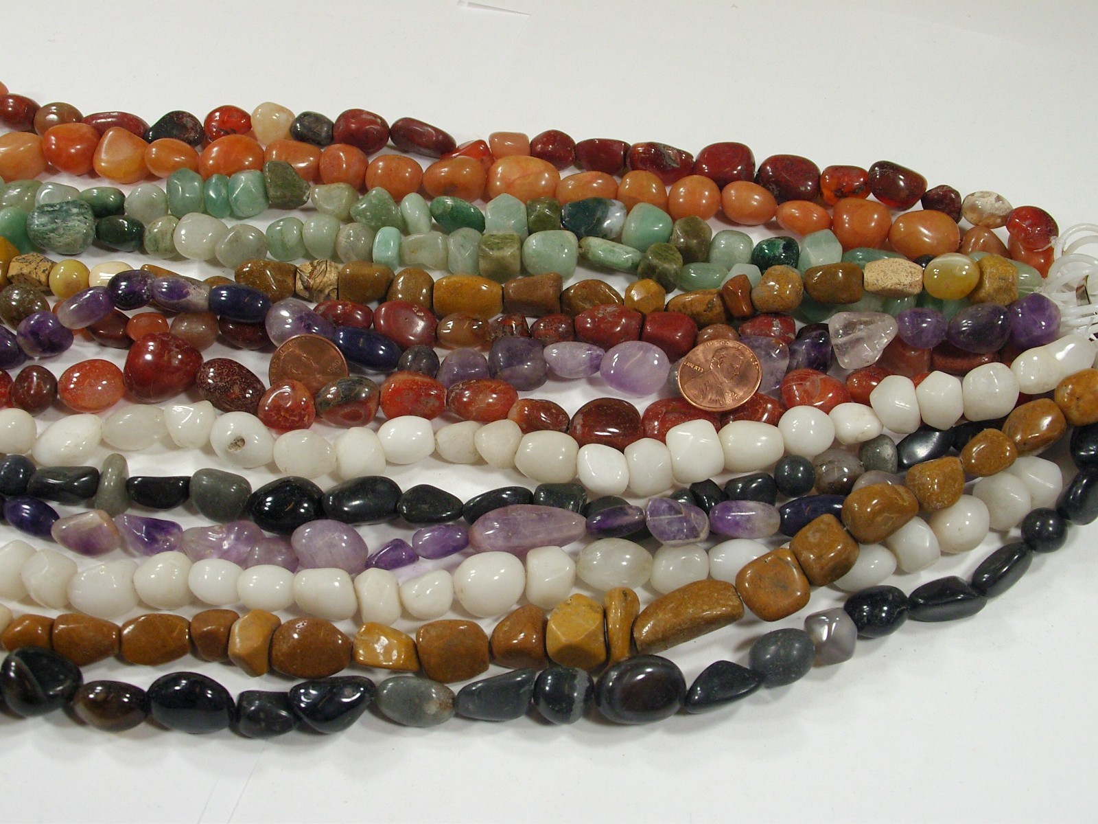 2 Pounds Assorted Shapes, Sizes, and Styles India Handmade Stone Beads (UDM-1) ⭐