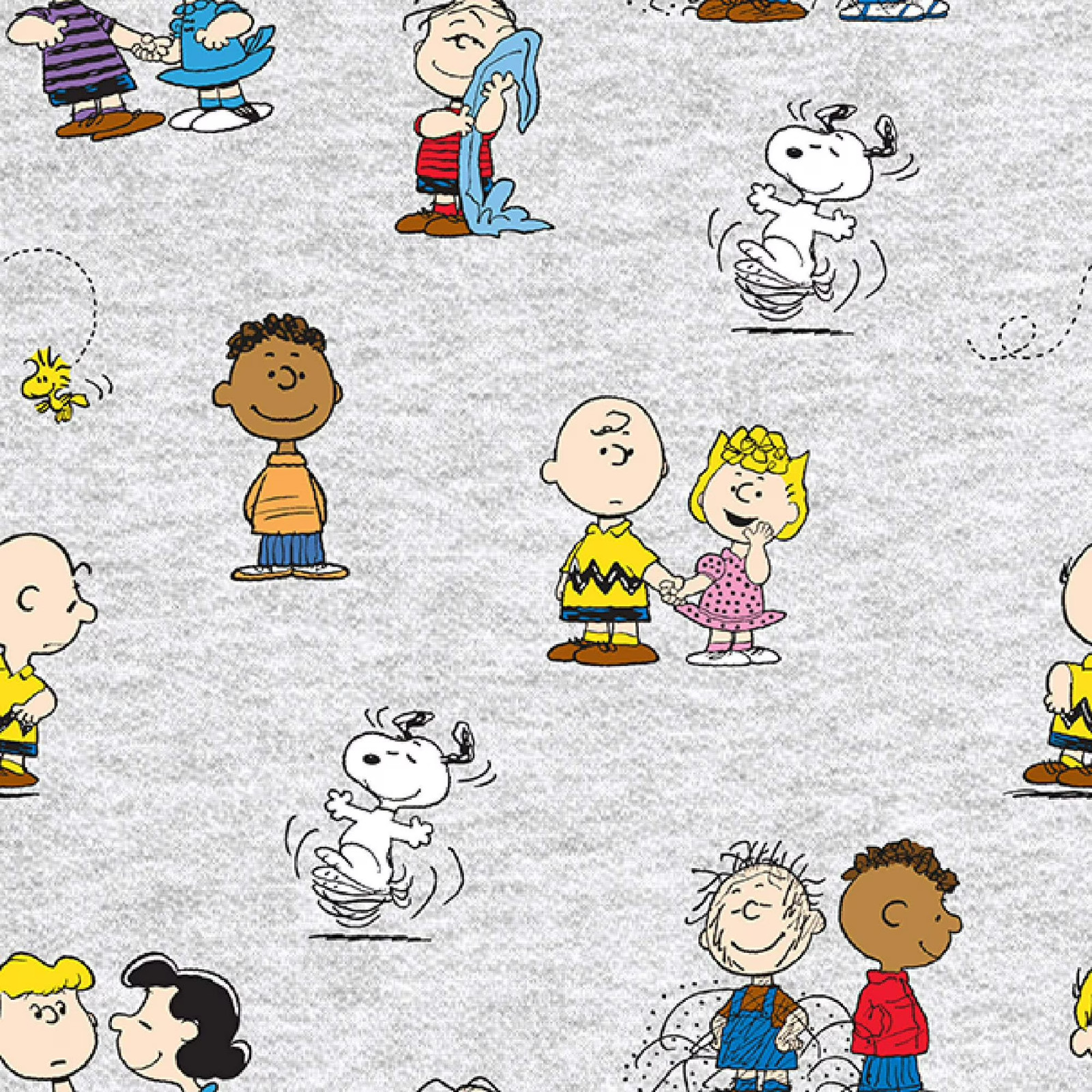 By The Yard, Peanuts Gang Snoopie ~ $3.99 Ships ANY Amount Of Cotton Fabric