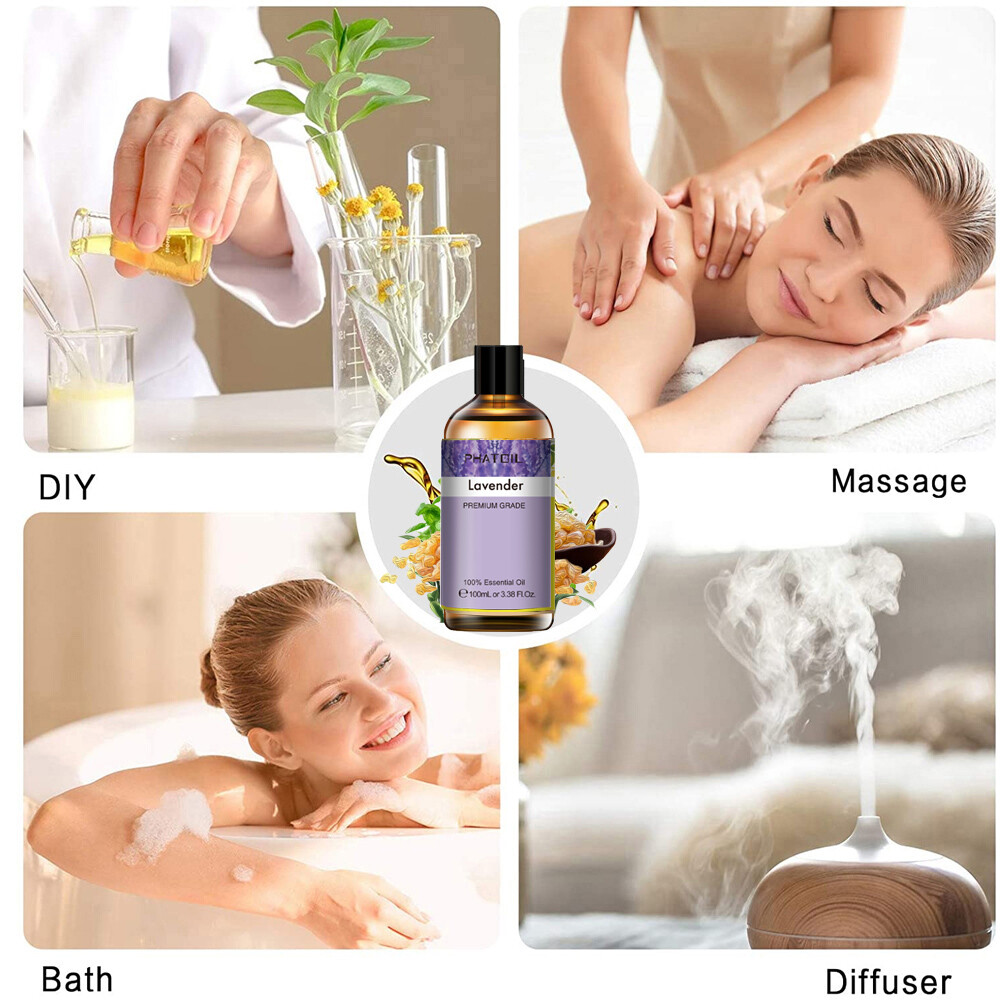 100ml Essential Oil Pure & Natural Aromatherapy Diffuser Body Oils Lavender Oil