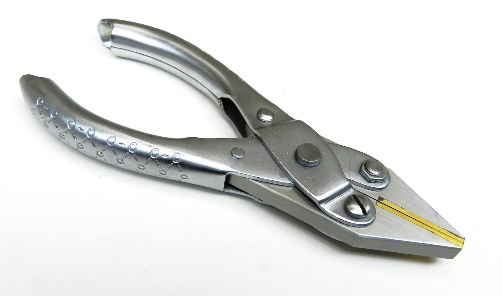 Brass Jaw Parallel Flat Nose Pliers 125mm Non Marring Jaws for Jewelry Crafts
