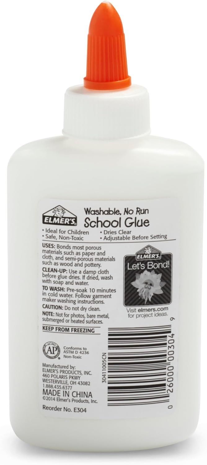 Elmer’S Liquid School Glue, Washable, Safe and Nontoxic, 4Oz, 1 Count – Back to