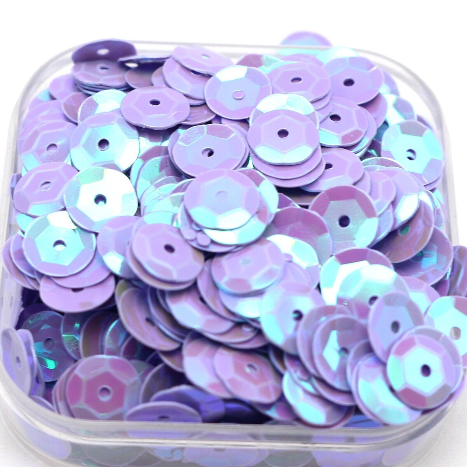 3000 Purple AB 8mm CUP round loose sequins Paillettes sewing Wedding craft