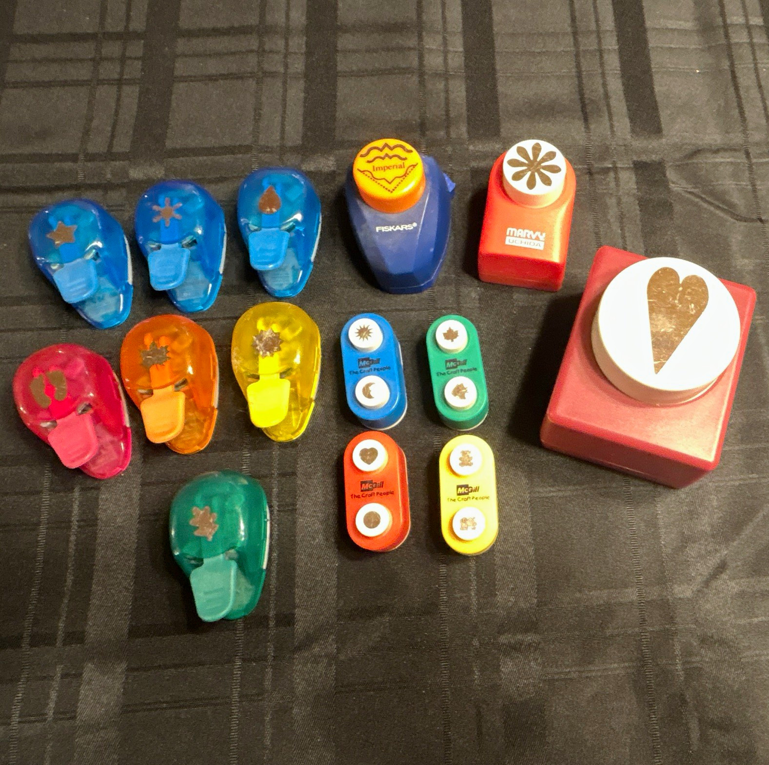 Assorted Craft Punch Lot, Shapes Theme, Less Than 1″ ; 1 Emagination Crafts, Inc