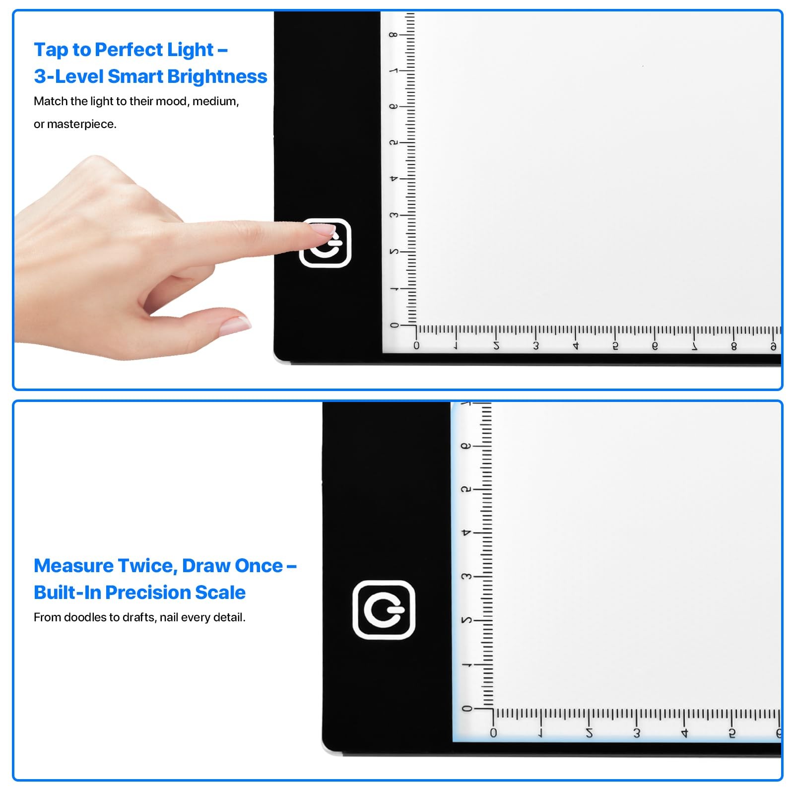 A5 LED Light Box for Tracing and Drawing UltraThin Adjustable Light Table/Bo…